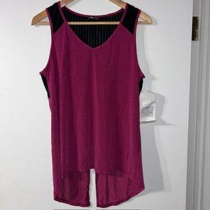 The North Face Shirt Womens S Small Purple Running Gym Top V Neck Sample NWT NEW